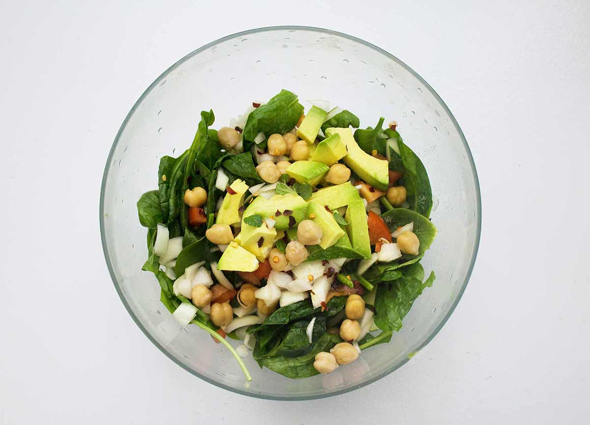 Salade à l'avocat
