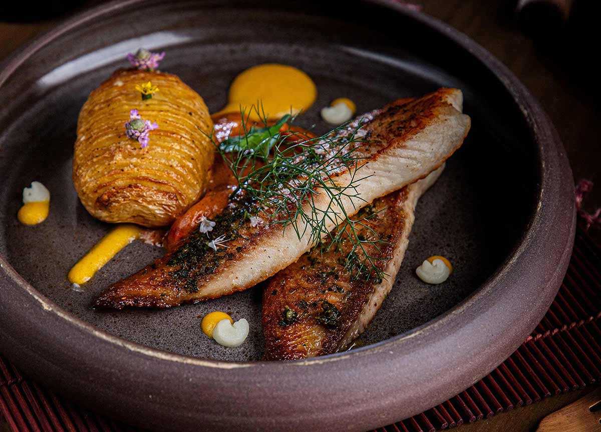 Plat avec de poisson