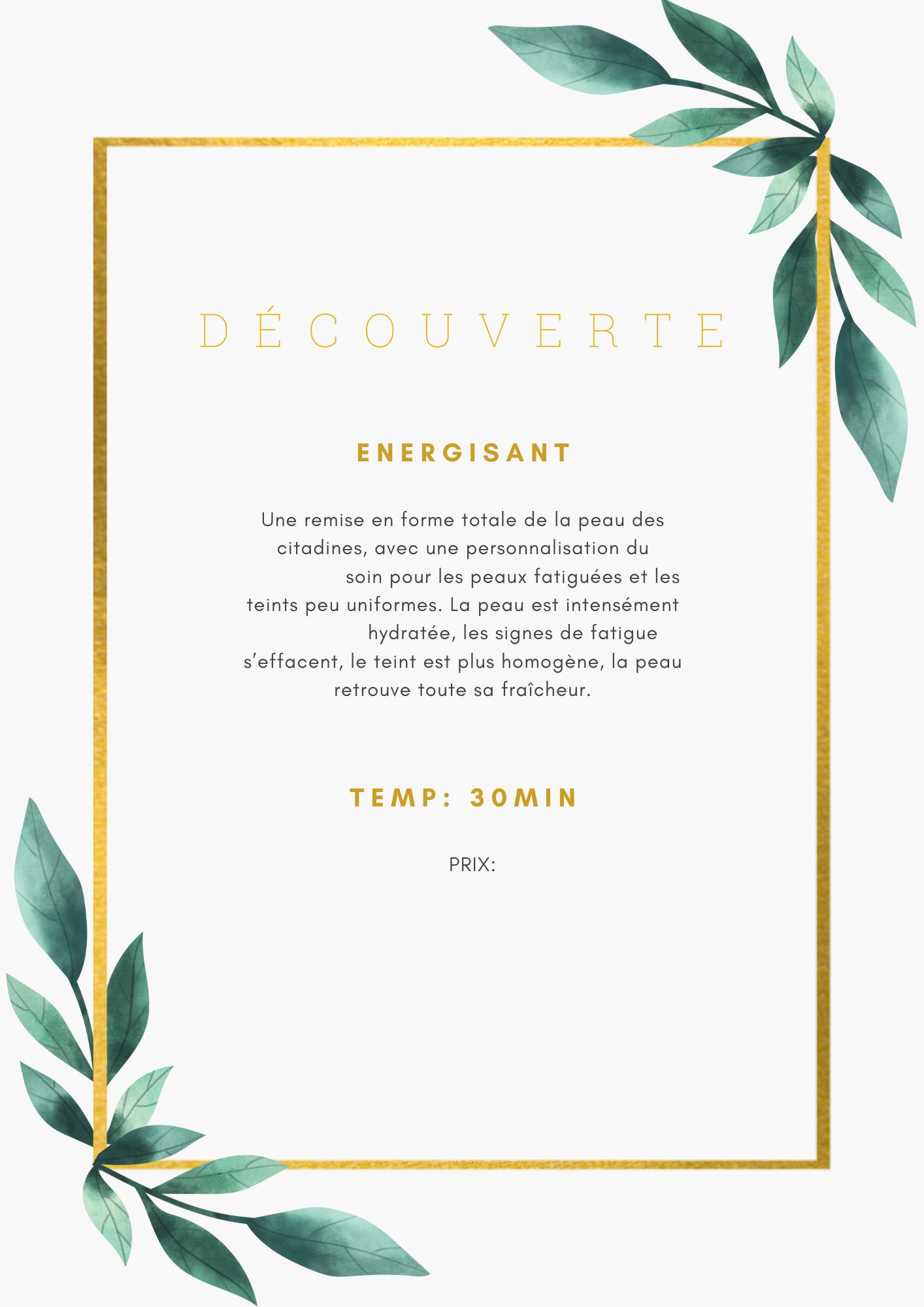 menu déjeuner